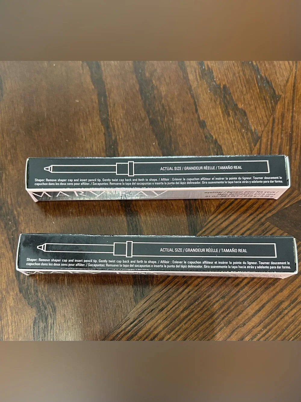 Mary Kay Eyeliner Pencil, Black Shade, 0.01 oz / 0.28 g Lot of 2 New with boxes.